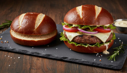 BURGER BUN BRETZEL PRET.